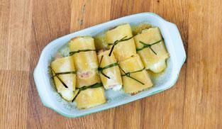 servire i paccheri ripieni quando saranno ben dorati servire i paccheri ripieni quando saranno ben dorati