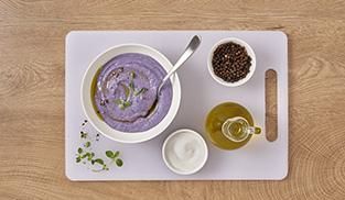 BICCHIERINO CON SPUMA PATATE, FAGIOLINI, PESTO DI PRÀ E BEL PAESE BICCHIERINO CON SPUMA PATATE, FAGIOLINI, PESTO DI PRÀ E BEL PAESE