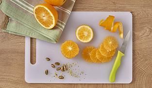 Millefoglie di Arancia, Finocchi, pistacchi e Bel Paese Millefoglie di Arancia, Finocchi, pistacchi e Bel Paese