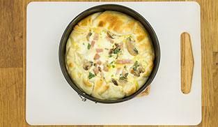 sfornare la torta salata ai funghi sfornare la torta salata ai funghi