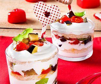 Tiramis&ugrave; salato di melanzane